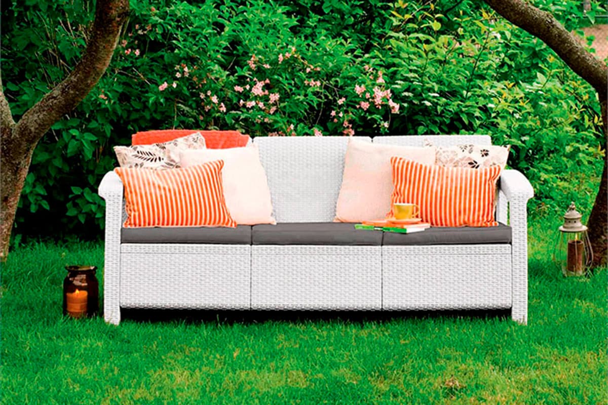 Комплект мебели Corfu Love Seat Max (3х мест.диван) белый