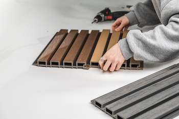 Фасадная (стеновая) реечная панель из дпк CM Wall DUAL, 26x219х3000-4000 мм, MACADAMIA (Макадамия)