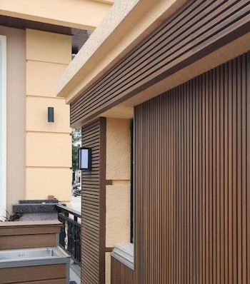 Фасадная (стеновая) реечная панель CM WALL, 219х26х3000 мм, TEAK (Тик)